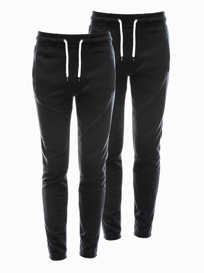 BASIC men's sweatpants set - 2 pak black V5 Z38 