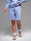 Szorty dresowe unisex ze ściągaczem w pasie – lawendowe V9 OU-SRBC-0101