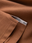 Men's BASIC single color pique knit polo shirt - brown V23 OM-POBS-0100