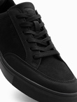 Monochromatic men's streetwear style shoes - black V3 OM-FOTL-0183
