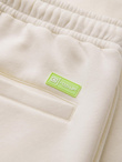 Unisex sweat shorts with drawstring waist - cream V2 OU-SRBC-0101
