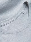 Męski klasyczny bawełniany T-shirt BASIC - szary melanż V5 OM-TSBS-0146 