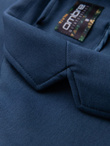 Men's SLIM knit jacket with subtle texture - dark blue V6 OM-BLZB-0101