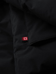 Men's winter jacket with detachable hood in waterproof material - black V3 OM-JAHP-0306
