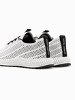 Men's mesh slip-on sneakers shoes - white V7 OM-FOKS-0117