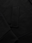 Washed men's sweatshirt with decorative stitching at the neckline - navy blue V4 OM-SSDS-0131
