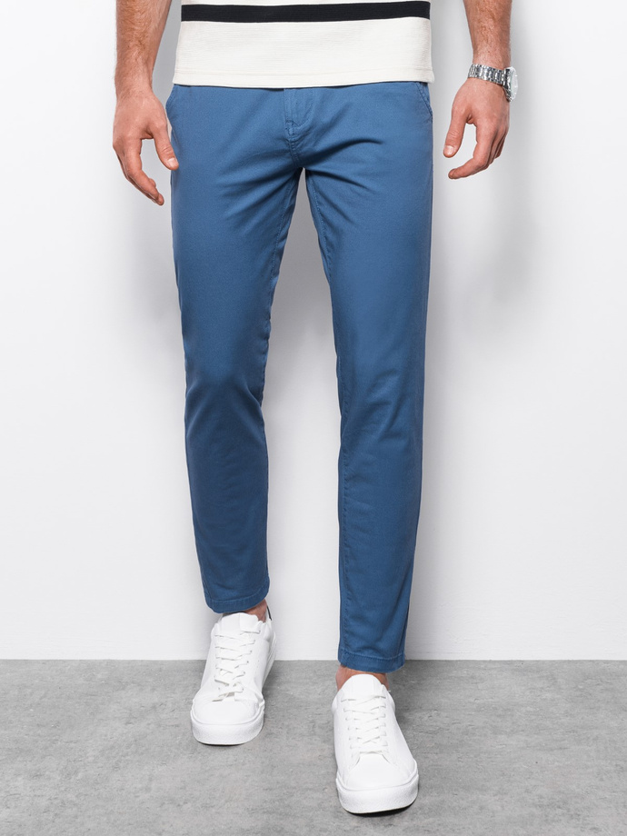 Men's pants chinos - blue P894