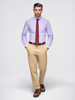 Men's cotton pastel oxford shirt - lavender V2 OM-SHOS-0183