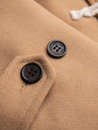 Men's insulated coat with hood and concealed zipper - black V1 OM-COWC-0110