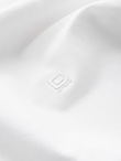 Men's SLIM FIT T-shirt with round neckline and logo - white V1 OM-TSCT-0220