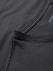 Men's BASIC classic cotton T-shirt with a serape neckline - graphite V3 OM-TSBS-0237