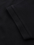 Men's polo shirt with zip neckline - black V6 OM-POSS-0148