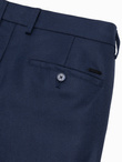 Spodnie męskie klasyczne chino SLIM FIT - granatowe V1 OM-PACP-0182