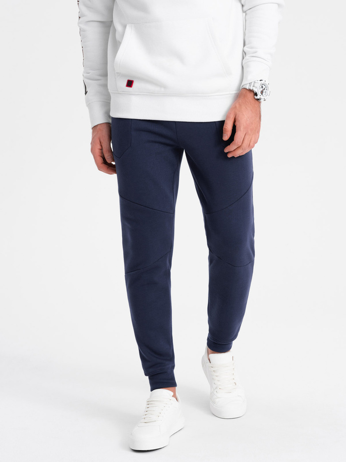 Men's sweatpants joggers - dark blue V4 OM-PASK-22FW-008