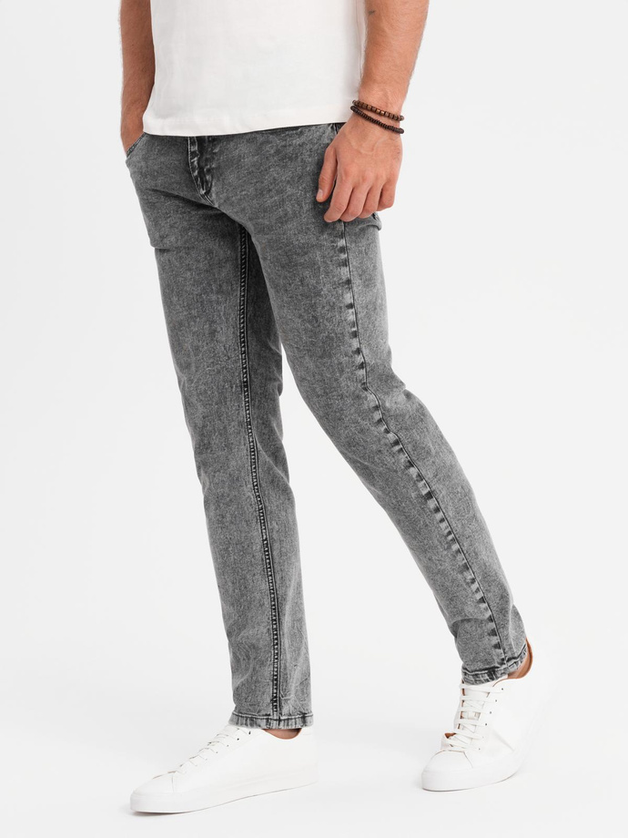Men's classic washed REGULAR FIT jeans - gray V4 OM-PADP-0217