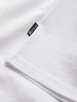T-shirt męski bawełniany z nadrukiem na kieszonce Ombre Streetstyle – biały V8 OM-TSCT-0108