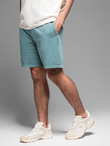 Men's RELAXED FIT athleisure style short sweat shorts - turquoise V1 OM-SRWS-0122 