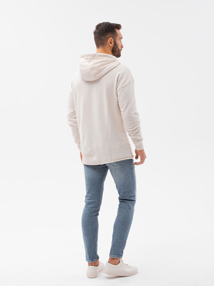 Men's hooded sweatshirt - white B1187