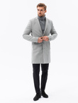 Men's mid-season coat - grey C536