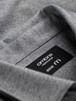 Men's shirt with pocket REGULAR FIT - grey melange V3 OM-SHCS-0148