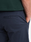 Men's classic chino shorts with rolled up leg - navy blue V10 OM-SRCS-0197