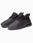 Men's casual sneakers T388 - black V4