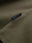BASIC men's classic cotton T-shirt with a crew neckline - dark olive V6 OM-TSBS-0145