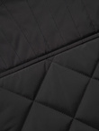 BIKER men's insulated jacket quilted in a diamond pattern - black V1 OM-JALP-22FW-006