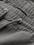 Men's jogger pants with cargo pockets and print - gray V4 OM-PAJO-0200