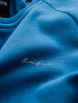 Tri-color men's sweatshirt with raglan sleeves - blue V4 OM-SSNZ-22FW-003 