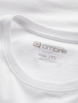 Men's printed cotton t-shirt - white V1 S1753