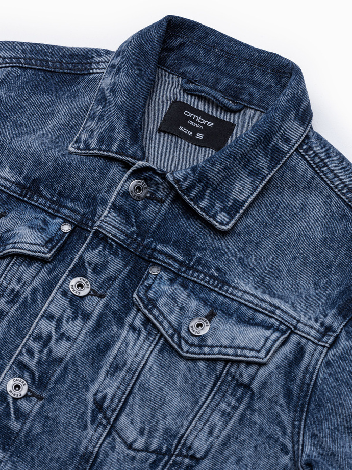 Men's denim katana jacket - denim V4 OM-JADJ-0123