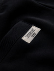 Men's knitted shorts with drawstring and pockets - black V5 OM-SRBS-0139