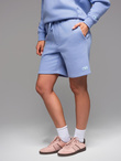 Szorty dresowe unisex ze ściągaczem w pasie – lawendowe V9 OU-SRBC-0101