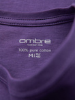 Men's classic cotton BASIC T-shirt - purple V13 OM-TSBS-0236