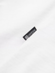 Męski longsleeve z guzikami przy dekolcie - biały V10 OM-LSCL-0107