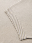 Men's buttonless polo shirt with classic weave - light grey V3 OM-POSS-0159