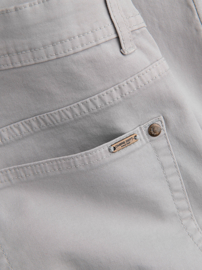 Men's tailored chino pants - gray V2 OM-PACP-0151
