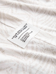 Men's fulllprint t-shirt in palm leaves - light beige V1 OM-TSFP-0182