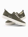 Classic men's BASIC low sneakers - olive V3 OM-FOTL-0145