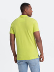 Men's polo shirt with collar - lime green V8 S1745