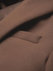 Men's casual blazer with decorative buttons on cuffs - light brown V2 OM-BLZB-0118