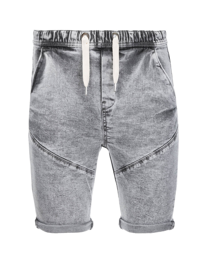Men's denim shorts - grey W361