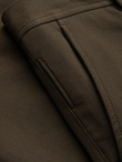 Spodnie męskie chino SLIM FIT z delikatną teksturą - ciemnooliwkowe V4 OM-PACP-0190