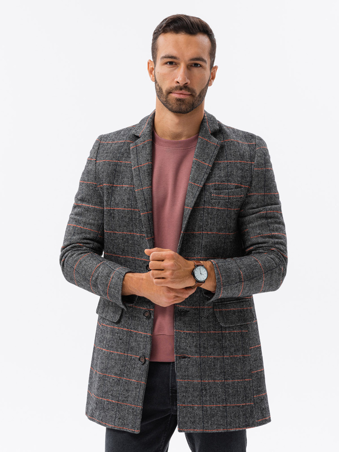 Men's coat - black C500