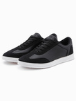 Casualowe buty męskie sneakersy OLDSCHOOL – czarne V2 T393