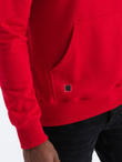 Men's hooded sweatshirt - red V10 OM-SSBN-0120