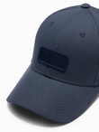 Men's baseball cap with patch - navy blue V2 OM-ACCS-0103