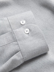 Men's shirt with pocket REGULAR FIT - light grey melange V2 OM-SHCS-0148