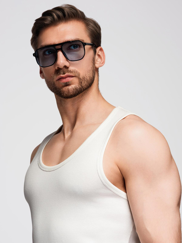 Męska bawełniana koszulka basic na ramiączkach – biała V1 OM-TSBT-0239
